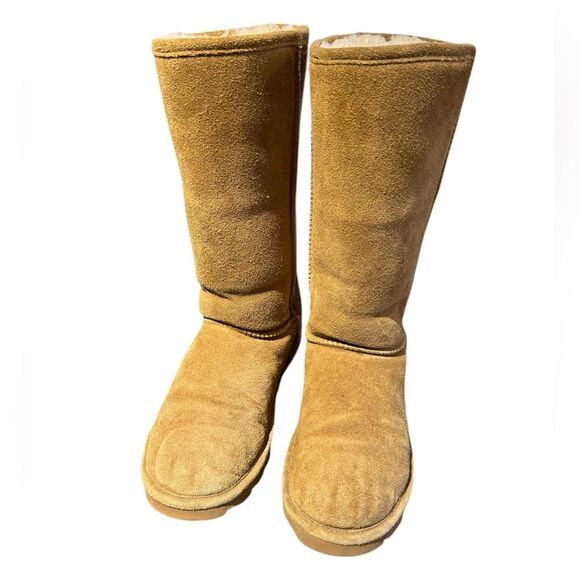 Bearpaw Elle Tall Suede leather sheepskin Boots Women’s size 9/EU 40 - Picture 2 of 10